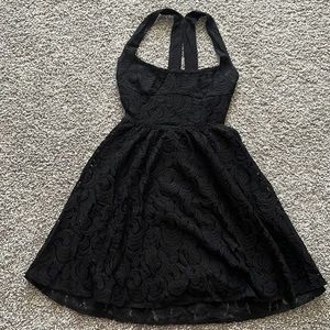 Free people black lace dress
